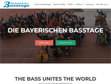 Tablet Screenshot of bavarian-bassdays.com